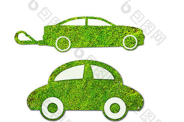 生态车绿色车生态概念
