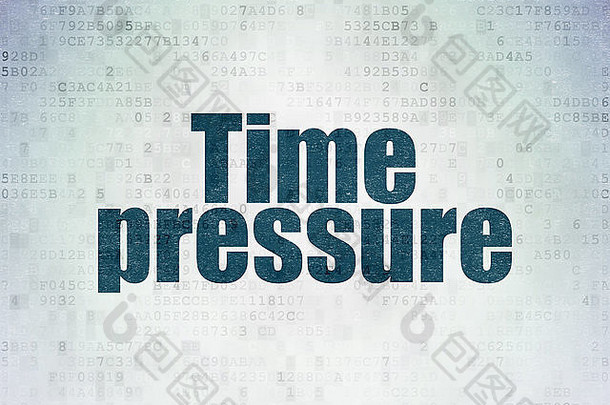 时间概念时间压力数字纸背景