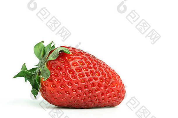 草莓孤立的白色