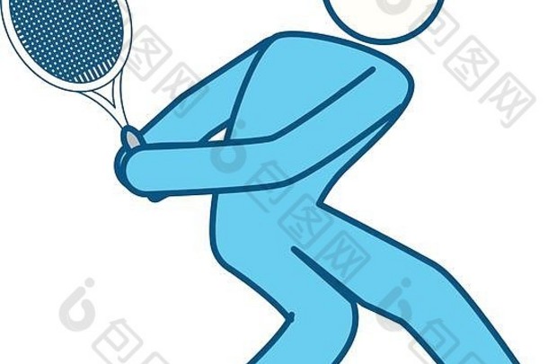网球球员pictogram