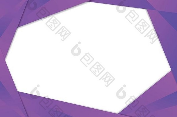 紫色三角形边框