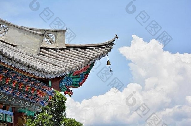 中国西南古建筑，位于云南省大理县。