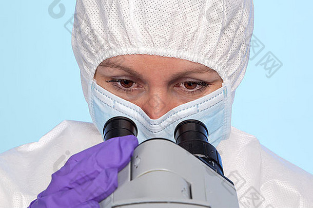 照片生物化学家目镜立体声光学实验室显微镜