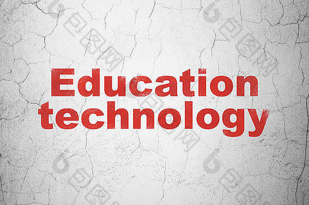 教育概念教育技术墙背景
