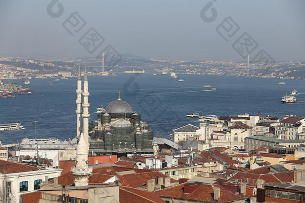 博斯普鲁斯海峡和<strong>土耳其</strong>伊斯坦布尔市