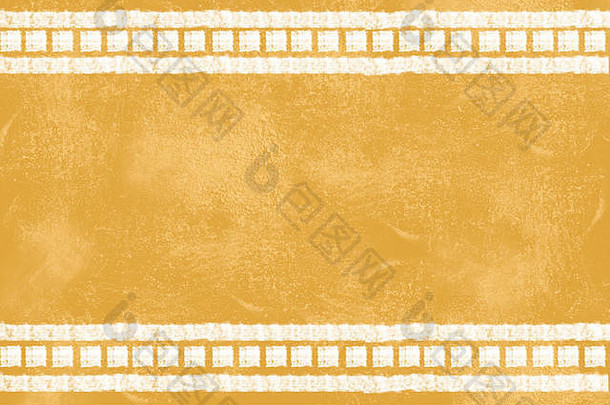 黄色垃圾纹理，显示地中海风格的墙壁。用正方形填充的白线。