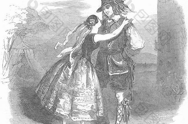 伦敦阿林；1851年《一个波西米亚女孩的命运与<strong>变迁</strong>》海马克特剧院。伦敦新闻画报