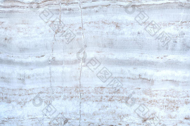 大理石表面的白色纹理，带有自然图案。