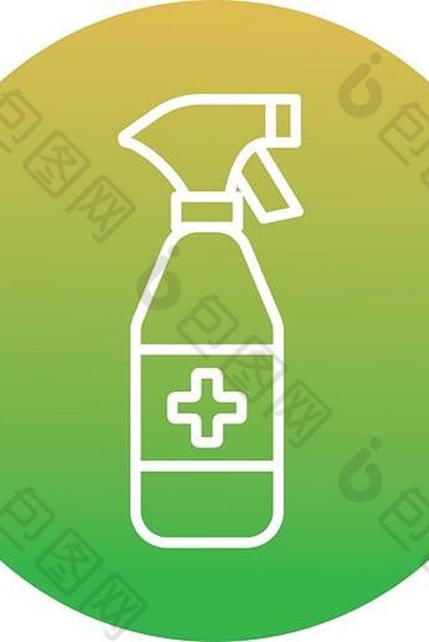 抗菌肥皂瓶块图标