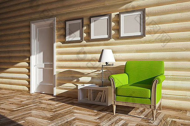 木屋的现代室内设计