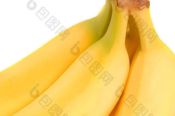 小群新鲜的成熟的黄色的<strong>香蕉</strong>