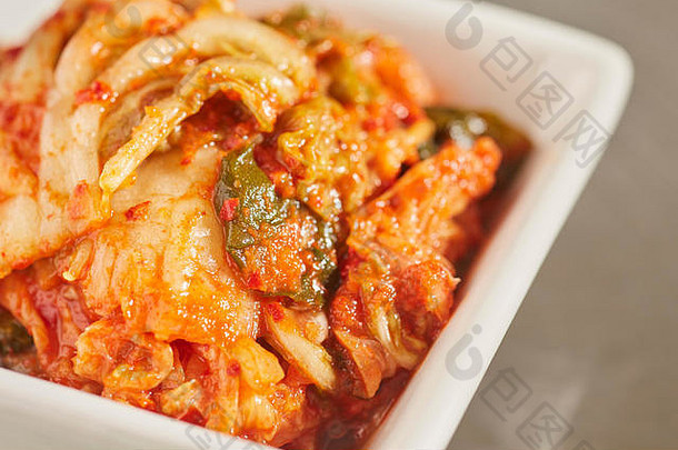 泡菜朝鲜文辣的发酵纳帕cabbag