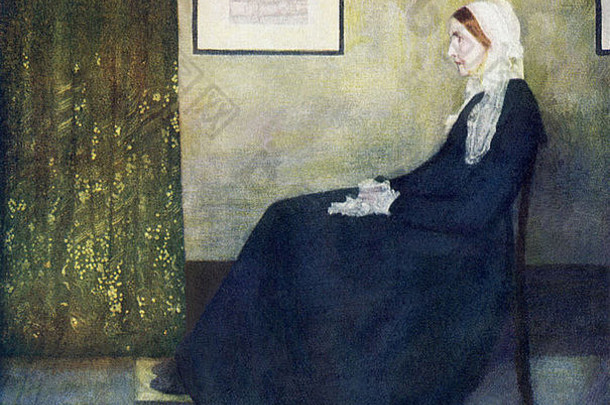 詹姆斯·惠斯勒的这幅画名为《我母亲的画像》，于1872年首次在皇家学院展出。