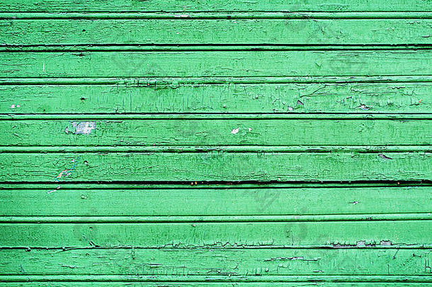 水平彩色木板，薄荷色破旧木质背景
