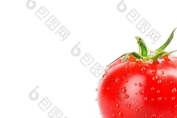 番茄孤立的白色背景