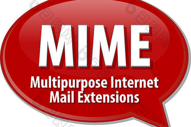 语音泡沫信息技术<strong>图</strong>解缩略词缩写词术语定义MIME多用途Internet邮件扩展