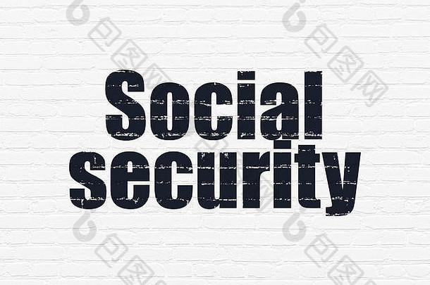 隐私概念社会安全墙背景