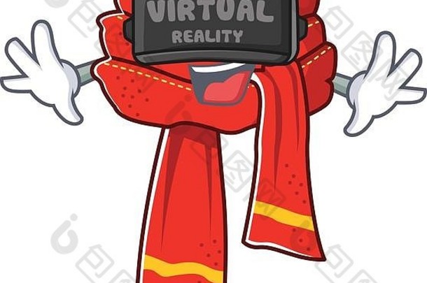 具有人物造型的虚拟现实围巾动画