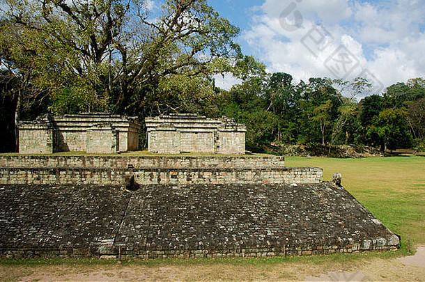 中央美国洪都拉斯科潘又名xukpi玛雅视图著名的球场