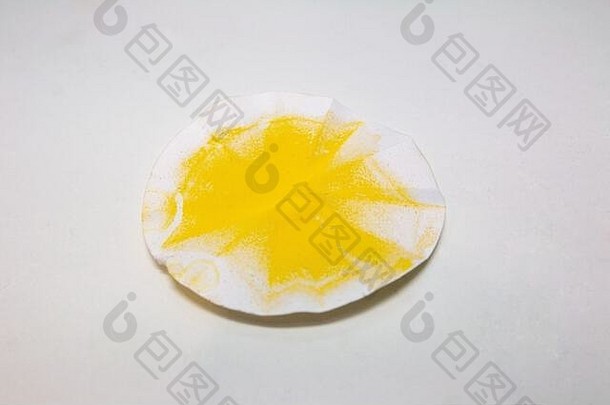 黄色的引领碘化沉淀过滤器纸形成反应引领硝酸钾碘化