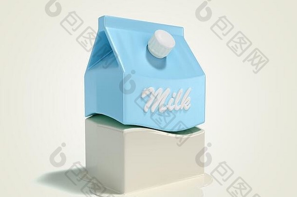 简约包装牛奶渲染颜色梯度背景