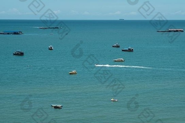船摩托艇海水体育天空海湾泰国春武里芭堤雅泰国