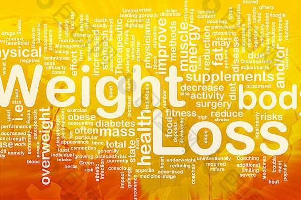 背景概念插图重量损失饮食国际