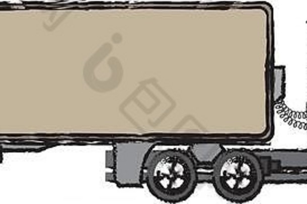 卡车小屋容器运输业务