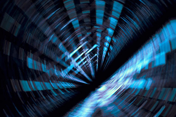 超现实隧道-数字生成的抽象图像