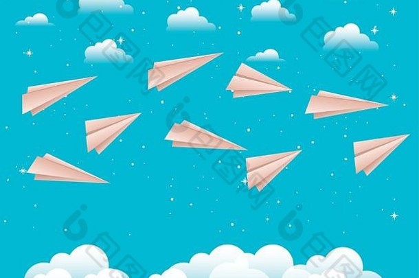 纸飞机的天空