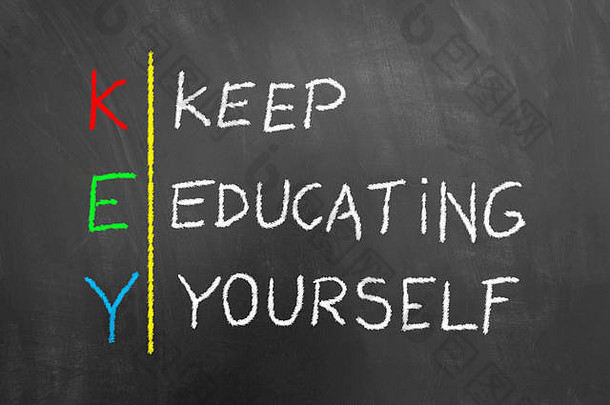 关键是让教育自己在黑板或黑板上用粉笔写下教育动机发展成功的信息