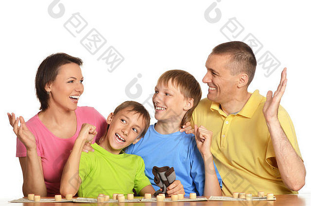 微笑家庭玩国际象棋