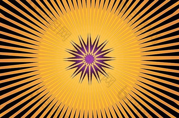 彩色曼荼罗中神圣几何的抽象背景