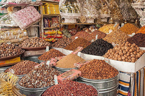 干水果市场露天市场非盈利系统摩洛哥市场重要的景点城市