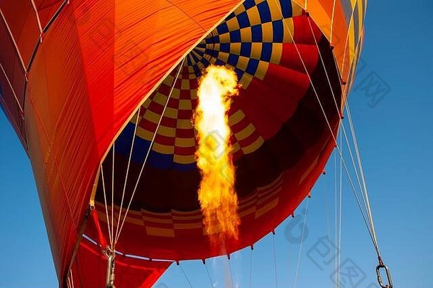 气体燃烧器填充底热空气气球大火焰