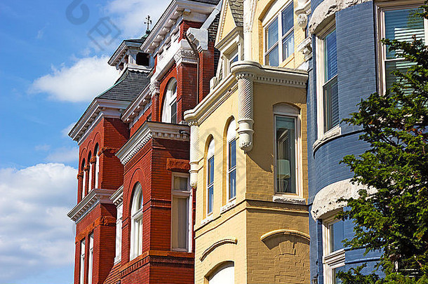 华盛顿特区的历史住宅建筑。