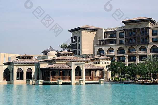 阿拉伯联合酋长国迪拜的东方风格建筑