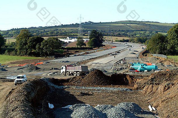 爱尔兰共和国Co Wicklow N<strong>11双</strong>车道的一部分正在建设中。