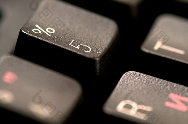 5黑色计算机键盘键扣通信计算技术字母表按钮命令按钮