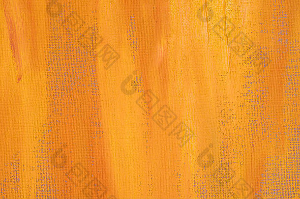 在纸背景上画出橙色艺术抽象纹理