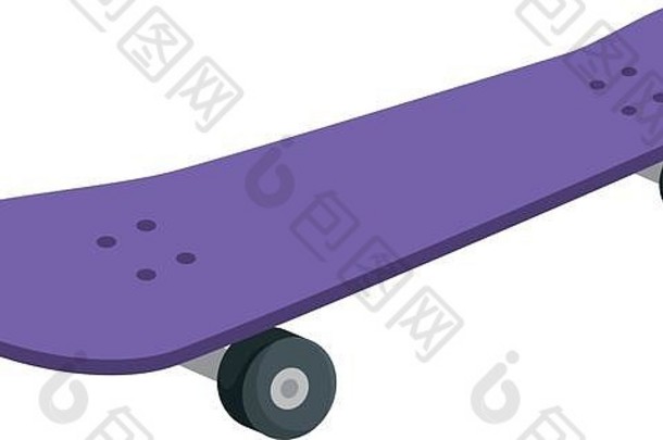 滑板运动元素图标