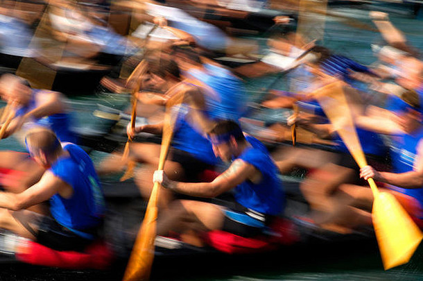 克罗地亚内雷特瓦三角洲的划船比赛