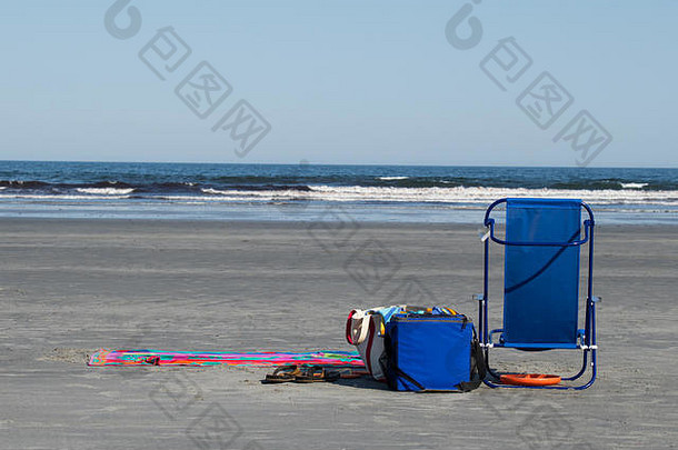 毯子集海滩椅子