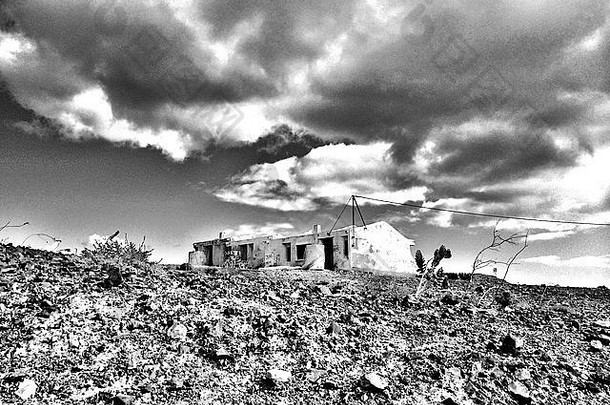 废弃的沙漠建筑，富尔特文图拉