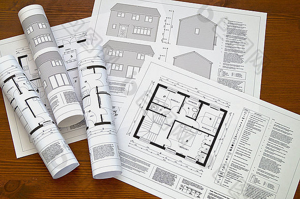房屋和建筑平面图或蓝图