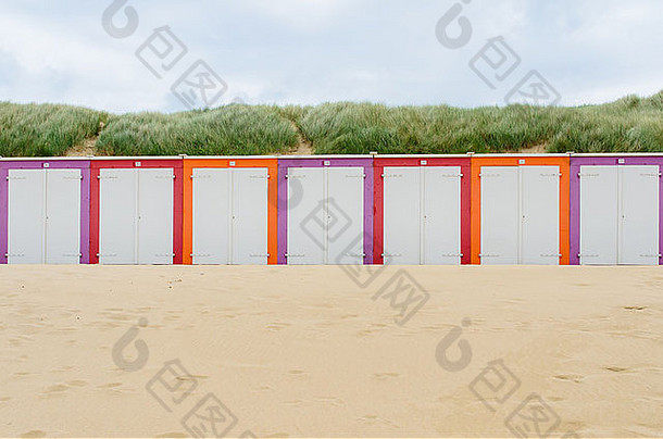 荷兰多姆堡泽兰的沙滩小屋