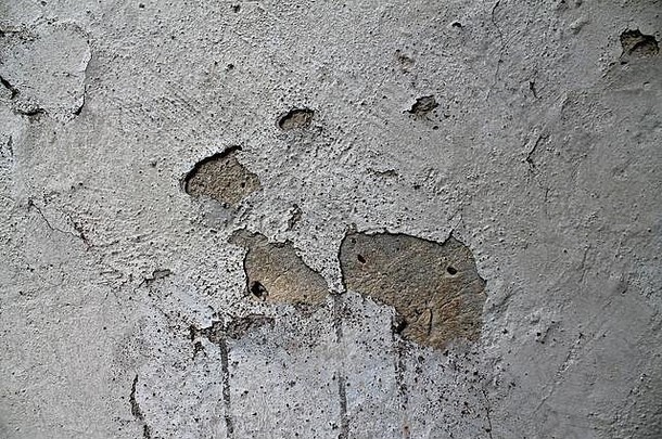 德国水泥墙裂缝的特写表面