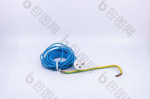 图形资源电工机电孤立的对象电电线电插头白色背景