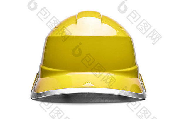 黄色的安全头盔白色背景