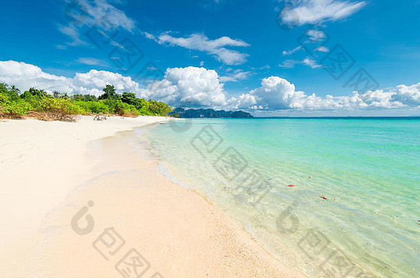 参观了天堂泰国给岛视图海滩海